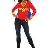 Rubies Costume Co. Inc Women's Wonder Woman Sporty Tee W/ Cape Costume
