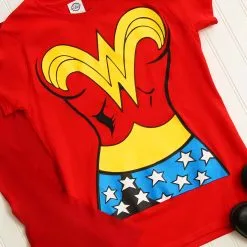 Rubies Costume Co. Inc Wonder Woman T-Shirt Costume -wizard of oz costume shop wonder woman costume t shirt flat